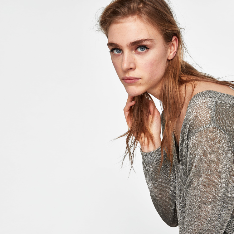 Picture of Shimmery Thread Sweater