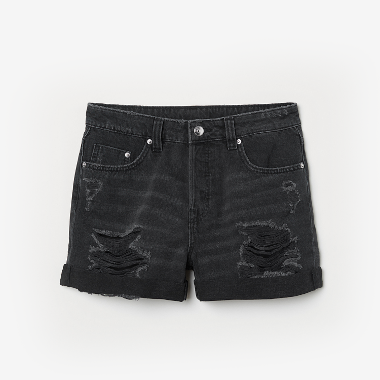 Picture of Black Denim Shorts